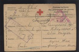RUSSIA P.O.W. PRISONNIERS DE GUERRE WWI PRISONERS CAMP CARD CENSOR #05 - Lettres & Documents