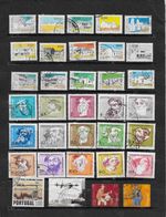 TIMBRES - STAMPS - PORTUGAL - 34 TIMBRES DIVERS OBLITÉRÉS - Autres & Non Classés