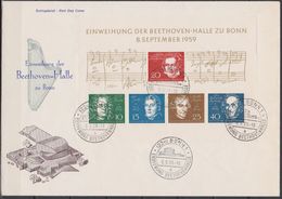 BRD FDC 1959 Nr. Block 2 Nr.315 - 319 Einweihung Der Beethovenhalle Bonn 140,00€ ( Dg 176 ) Günstige Versandkosten - 1948-1960