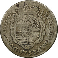 Monnaie, LIEGE, John Theodore, 2 Escalin, 1753, Liege, B+, Argent, KM:161 - Otros & Sin Clasificación