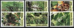 LAOS, 2010, FLOWERS AND FRUITS, YV#1752-57, MNH - Fruits