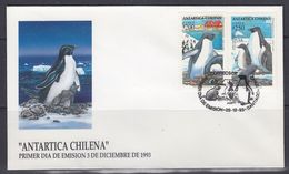 Chile 1993 Antarctica / Penguins 2v FDC  ** Mnh (F6882) - Otros & Sin Clasificación