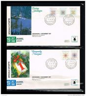 1987 - Netherlands FDC W71/72 - Festivals & Seasonal - Christmas - FDC