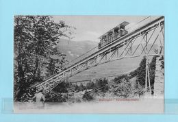 REICHENBACHBAHN → Bahn Auf Dem Viadukt Mit Touristen, Ca.1900 - Reichenbach Im Kandertal