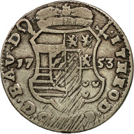 Monnaie, LIEGE, John Theodore, Escalin, 6 Sols, 1753, Liege, TB, Argent, KM:165 - Altri & Non Classificati