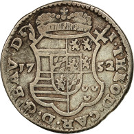 Monnaie, LIEGE, John Theodore, Escalin, 6 Sols, 1752, Liege, TB, Argent, KM:165 - Otros & Sin Clasificación