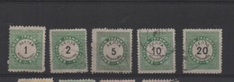 LOT 5 TIMBRES  GRECE  TAXE          VOIR LE SCAN - Usati