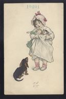 DOG HUNDE DACHSHUND DACKEL OLD POSTCARD #606 - Thiele, Arthur