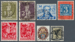 */**/O/Br Nachlässe: 1872/1980, Kleiner Aber Teils Gehaltvoller Nachlaß In 5 Alben. Dabei Sammlungen Deutsches - Lots & Kiloware (mixtures) - Min. 1000 Stamps