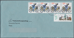 Br Nachlässe: Postzustellungsurkunden, Zwei Kartons Mit über 2.000 Belegen, Dabei Tolle Mehrfachfrankat - Lots & Kiloware (mixtures) - Min. 1000 Stamps