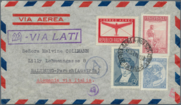 Argentinien: 1940-50, 19 Air Mail Covers, Most Via Condor & L.A.T.I., All To Germany And Swiss, Fine - Autres & Non Classés