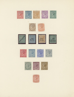 * Bermuda-Inseln: 1852-1925, Collection Mint And Used On Three Album Leaves Including SG 1-3, 7-8, 14, - Bermuda