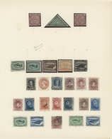 */O Neufundland: 1857-1930, Collection On Five Album Leaves Starting 1857 1p. And 5p. Brown-purple Mint, - 1857-1861