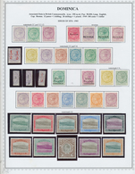 * Dominica: 1874 - 1954 (approx.), Mint Collection, Very Fresh, Different To Duplicate Virtuelly Compl - Dominique (...-1978)