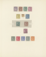 */O Dominica: 1877-86, Collection Mint And Used On Four Album Leaves Including SG 9 Mint Hinged And Othe - Dominique (...-1978)