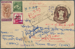 GA/Br Indien: 1971-73 Refugee Relief: More Than 1000 Covers, Postal Stationery Envelopes And Registered En - Andere & Zonder Classificatie