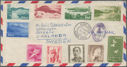 Br Korea-Süd: 1954/55, Korean War, Neutral Nations Supervisiory Comittee NNSC Airmail Covers (8) Forwar - Corée Du Sud