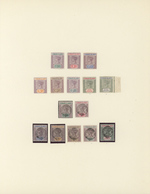 * Leeward-Inseln: 1890-1930, Collection On Three Album Leaves Starting QV 1890 Complete Set Of Eight V - Leeward  Islands