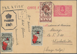 Br/GA Madagaskar: 1940/1945, CENSORED MAIL WWII, Very Attractive Lot With 19 Covers, Comprising Registered - Other & Unclassified