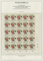 **/O Malaiische Staaten - Negri Sembilan: 1965-1992 Specialized Collection Of Mint And Used Stamps, Block - Negri Sembilan