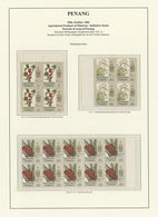 **/O Malaiische Staaten - Penang: 1948-1986 Specialized Collection Of Mint And Used Stamps, Blocks Of Fou - Penang