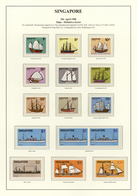 **/O Singapur: 1948-2000 Specialized Collection Of Mint And Used Stamps And Souvenir Sheets, Blocks Of Fo - Singapour (...-1959)