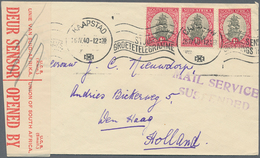 Br/GA Südafrika: 1939/1945, CENSORED MAIL WWII, Attractive Lot With 13 Covers, Comprising Registered Mail, - Autres & Non Classés