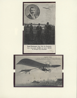 GA/Br/ Flugpost Deutschland: 1909/1940, Interesting Collection With Many Picture Postcards, To That Postal - Poste Aérienne & Zeppelin