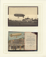 Br/GA/ Zeppelinpost Deutschland: 1908/1939, Rich In Content Collection Of Ca. 190 Zeppelin Covers, Postcard - Luchtpost & Zeppelin