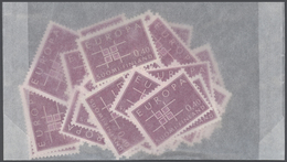 ** Finnland: 1960-1991: Bulk Lot, CEPT Stamps In Complete Sets. 1960: 400 Sets, 1963: 10200 Sets, 1965: - Lettres & Documents