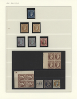 **/*/O/Br Griechenland: 1861/1880: Large Collection "Hermes Heads" On 28 Pages, Mainly Used, With A Wide Range - Storia Postale