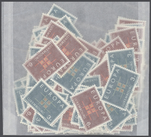 ** Luxemburg: 1958-1991: Bulk Lot, CEPT Stamps In Complete Sets. 1958: 200 Sets, 1959: 800 Sets, 1960: - Other & Unclassified