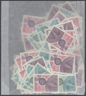 ** Monaco: 1962-1991: Bulk Lot, CEPT Stamps In Complete Sets. 1962: 1200 Sets, 1963: 10200 Sets, 1964: - Unused Stamps