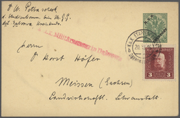 GA/Br Österreich: 1853 - 1945, Posten Von 33 Besseren Belegen, Dabei Feldpost, Einschreiben, Zensuren, Zah - Unused Stamps