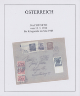 Br Österreich - Portomarken: 1938/45, Große Spezial-Sammlung Von Etwa 150 Nachporto-Belegen Ab Währungs - Taxe