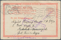 Br Russland: 1916/1919, P.O.W. MAIL, Lot With 14 Covers, Comprising Mail From And To Siberian/Far East - Ongebruikt