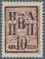 (*) Russland - Post Der Bürgerkriegsgebiete: Nikolajewsk / Amur / Priamur: 1921. Overprint Definitive St - Altri & Non Classificati