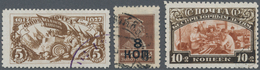 O Sowjetunion: 1927-1929, 3 Better Canceled Stamps In Good Preservation. - Brieven En Documenten