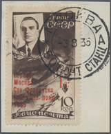 Brfst Sowjetunion: 1935, Lewanewski Flight On Small Piece. - Lettres & Documents