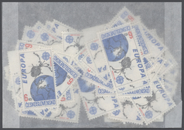 ** Tschechoslowakei: 1991: Bulk Lot, CEPT Stamps In Complete Sets. 1991: 100 Sets, Face Value: 600 K (m - Lettres & Documents