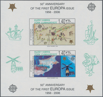 ** Europa: 2006, "50 JAHRE EUROPAMARKEN". Posten Mit Den Ausgaben Von 13 Ländern, Postfrisch Und Je 1.0 - Autres - Europe