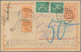 Br Deutsches Reich - Inflation: 1922/1923 (ca.), Ordner Mit über 100 Inflations-Belegen, EF, MiF Und MF - Lettres & Documents