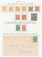 */O/Br/GA Deutsches Reich - Privatpost (Stadtpost): 1887/1894, FRANKFURT A.M. Privatpost, Interessante überkom - Privatpost