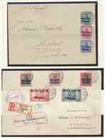 **/*/O/GA/Br Deutsche Besetzung I. WK: 1914/1918 (ca.), Sammlung Besetzung I. WK. Mit Marken, Briefen, Ganzsachen - Besetzungen 1914-18