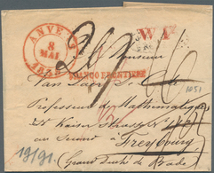 Br Deutschland: 1773/1860, Partie Von Ca. 24 Markenlosen Belegen Mit TRANSIT-Stempeln, Darunter Früher - Collections