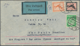 Br/GA Deutschland: 1865/1970, Ca. 150 Belege Mit Diversen Besonderheiten Wie Flugpost, Dienstpost WK II, G - Verzamelingen