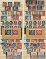 **/*/O Deutschland: 1920/1960 (ca.), Posten Mit Alben Und Vordruckblättern Mit Teilsammlungen DR Und Gebiet - Verzamelingen