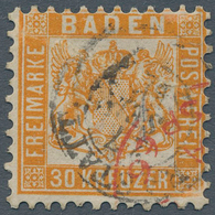 O/Br/* Baden - Marken Und Briefe: 1851/1868, Bis Auf Die Landpostausgaben Ausschließlich Gestempelter Poste - Other & Unclassified