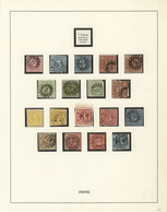 O/*/Brfst Bayern - Marken Und Briefe: 1850/1920, Uriges Sammlungs-Konglomerat Auf Blättern/Steckkarten, Dabei - Sonstige & Ohne Zuordnung