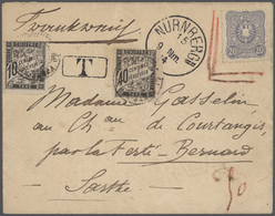Br/GA/ Bayern - Marken Und Briefe: 1875/1920 Schöner Posten Von 37 Un(ter)frankierten Bayern-Belegen Mit NA - Autres & Non Classés